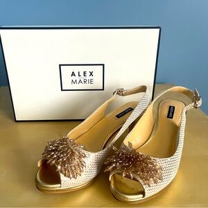 Alex Marie Heels Sand Gold - New